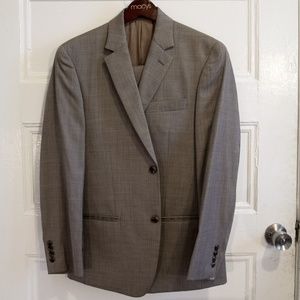 Brown Grey Joseph Abboud Suit (36R; pants 29r)